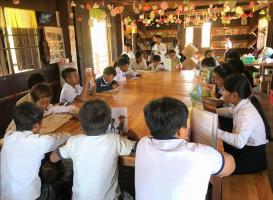 The provision of books is vital for these children's education